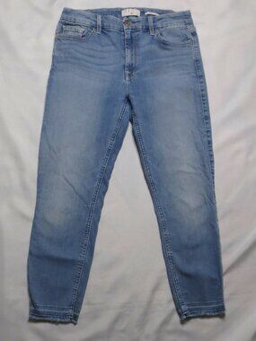 JEN 7 FOR ALL MANKIND womens JEANS blue DENIM skinny ANKLE SIZE 8